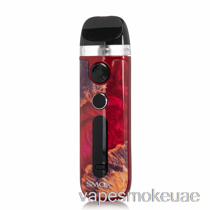 Vape Uae سموك نوفو 5 30 واط نظام جراب خشب أحمر مثبت